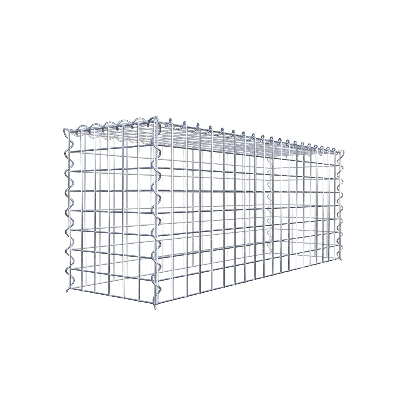 Anbaugabione Typ 3 100 cm x 40 cm x 30 cm (L x H x T), Maschenweite 5 cm x 5 cm, Spirale
