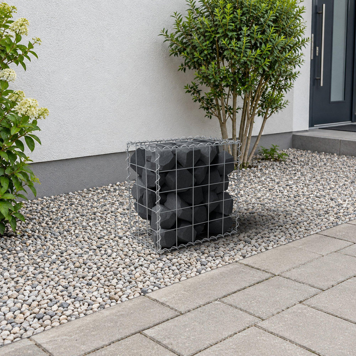Gabion 50 cm x 50 cm x 30 cm (L x H x P), mailles 10 cm x 10 cm, spirale