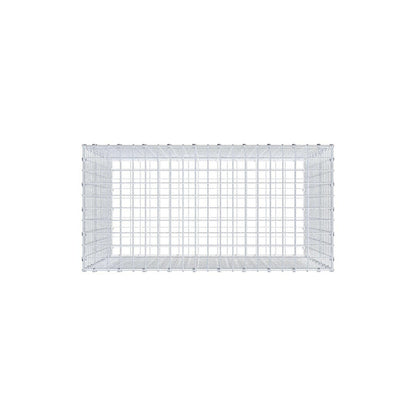 Gabion 100 cm x 90 cm x 50 cm (L x H x D), mesh size 5 x 5 cm, spiral ring