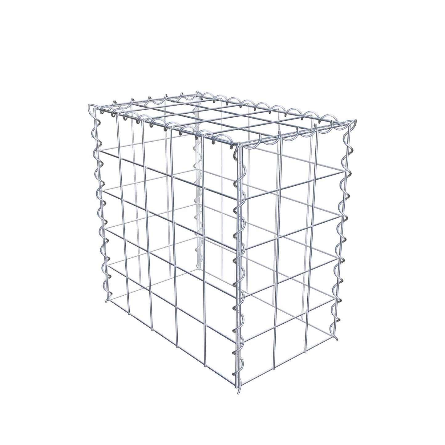 Extra gabion typ 3 50 cm x 50 cm x 30 cm (L x H x D), maskstorlek 10 cm x 10 cm, spiral