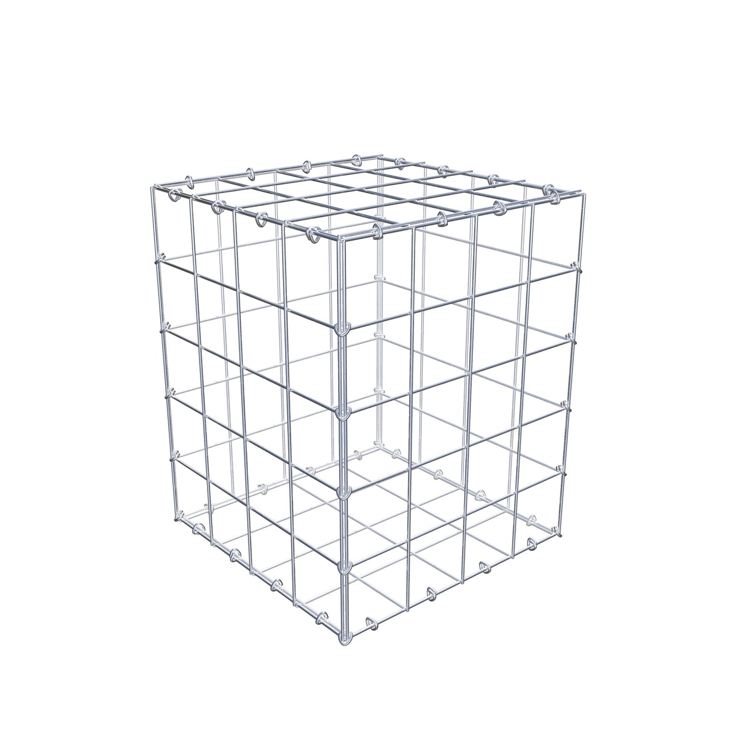 Gabione 50 cm x 40 cm x 40 cm (L x H x T), Maschenweite 10 cm x 10 cm, C-Ring