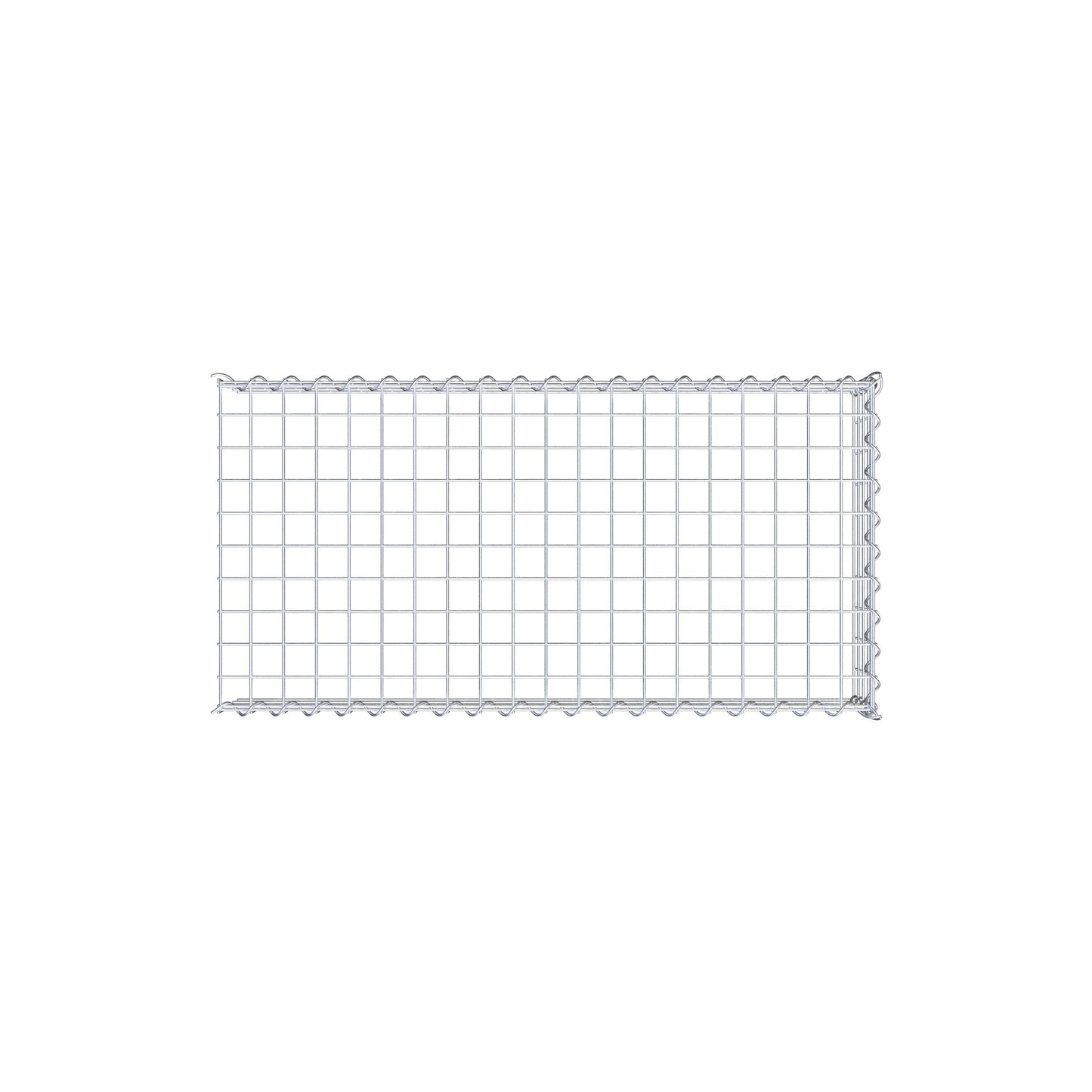 Gabion rapporté type 4 100 cm x 20 cm x 50 cm (L x H x P), mailles 5 cm x 5 cm, spirale