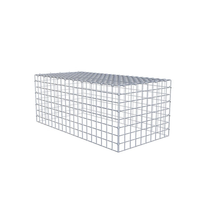Gabião Tipo 3 100 cm x 40 cm x 50 cm (C x A x P), malhagem 5 cm x 5 cm, anel C