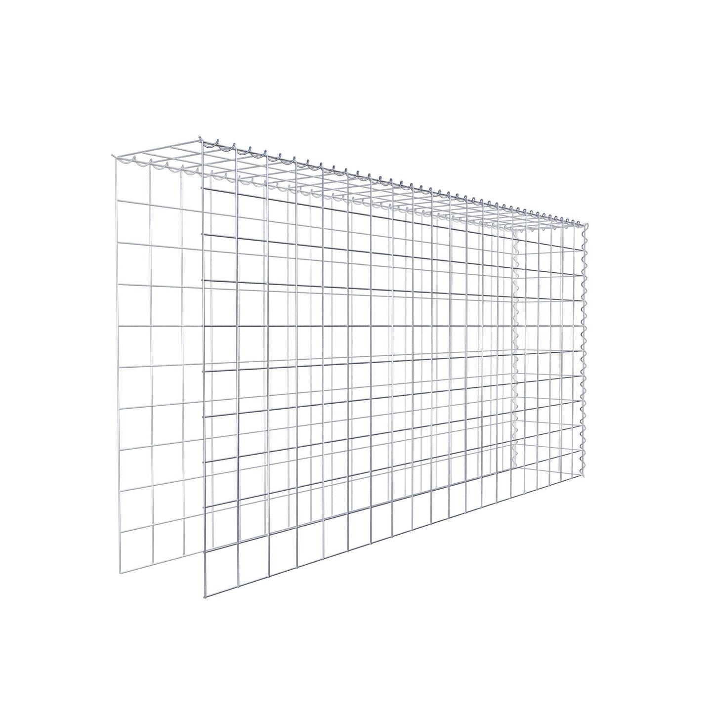 Anbaugabione Typ 4 200 cm x 100 cm x 30 cm (L x H x T), Maschenweite 10 cm x 10 cm, Spirale