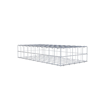 Gabbione 100 cm x 20 cm x 50 cm (L x H x P), maglia 10 cm x 10 cm, anello a C
