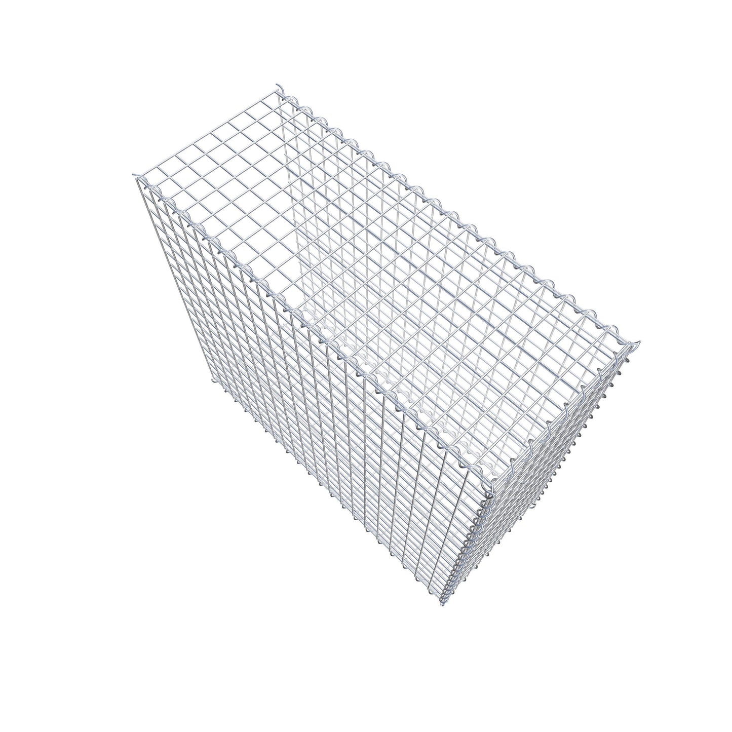 Opvokset gabion type 2 100 cm x 90 cm x 40 cm (L x H x D), maskestørrelse 5 cm x 5 cm, spiral