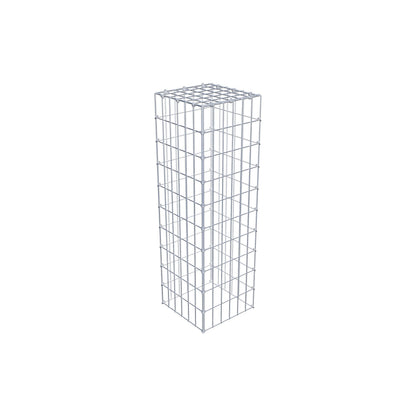 Gavión complementario de tipo 3 100 cm x 30 cm x 30 cm (largo x alto x fondo), malla 5 cm x 10 cm, anillo en C