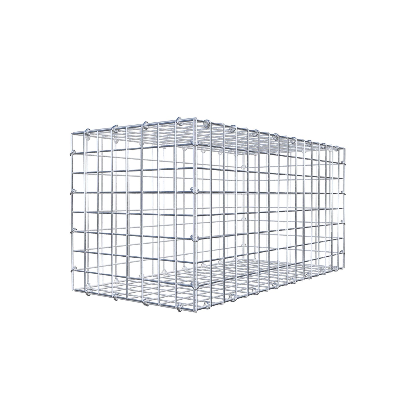 Gabion 80 cm x 40 cm x 40 cm (L x H x D), mesh size 5 cm x 5 cm, C-ring
