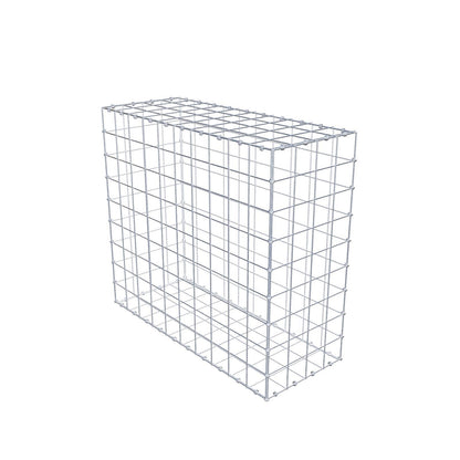 Gabione 100 cm x 90 cm x 40 cm (L x H x T), Maschenweite 10 x 10 cm, Spiralring