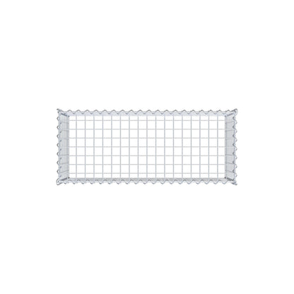 Anbaugabione Typ 3 100 cm x 40 cm x 40 cm (L x H x T), Maschenweite 5 cm x 5 cm, Spirale