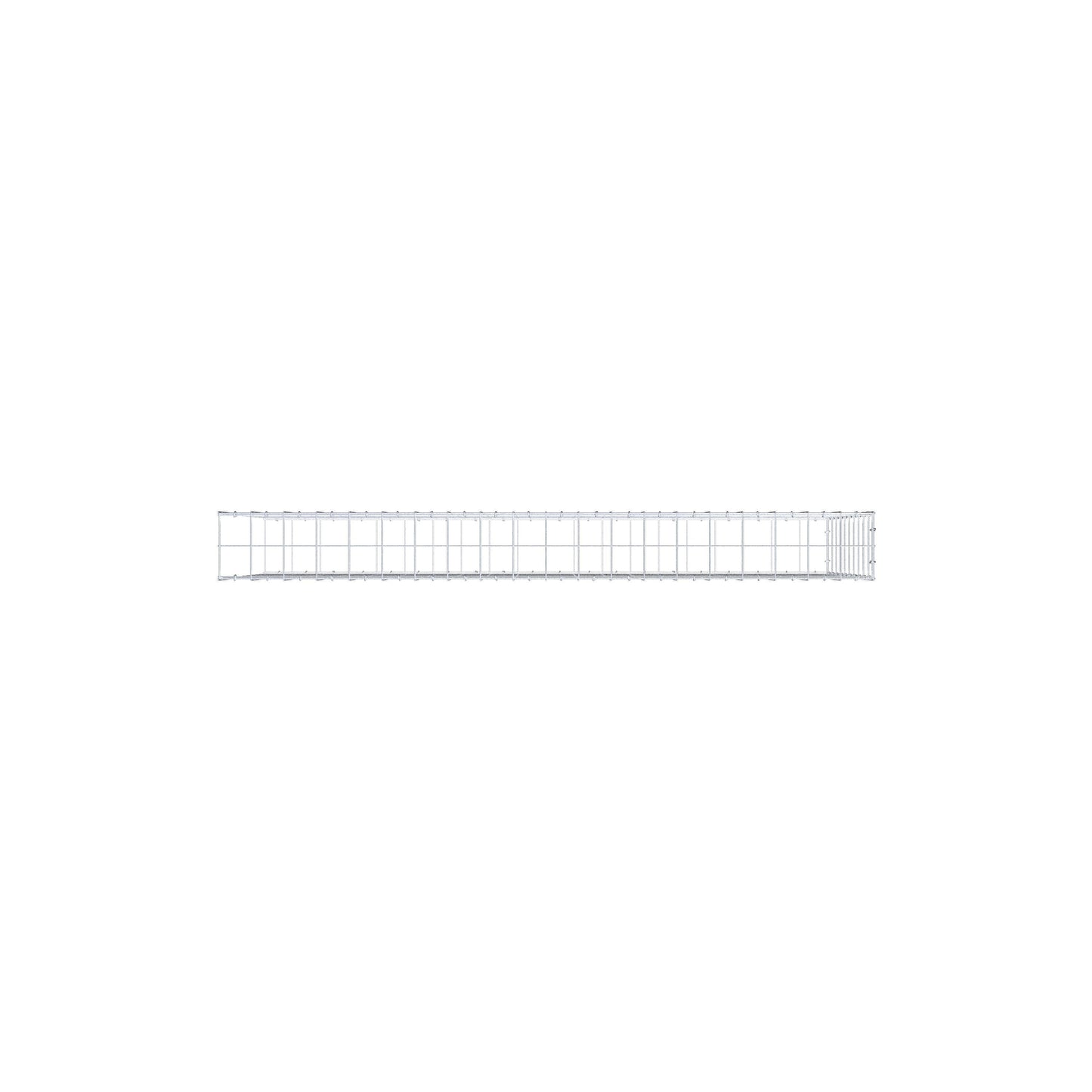 Gabião Tipo 2 200 cm x 100 cm x 20 cm (C x A x P), malhagem 10 cm x 10 cm, anel C