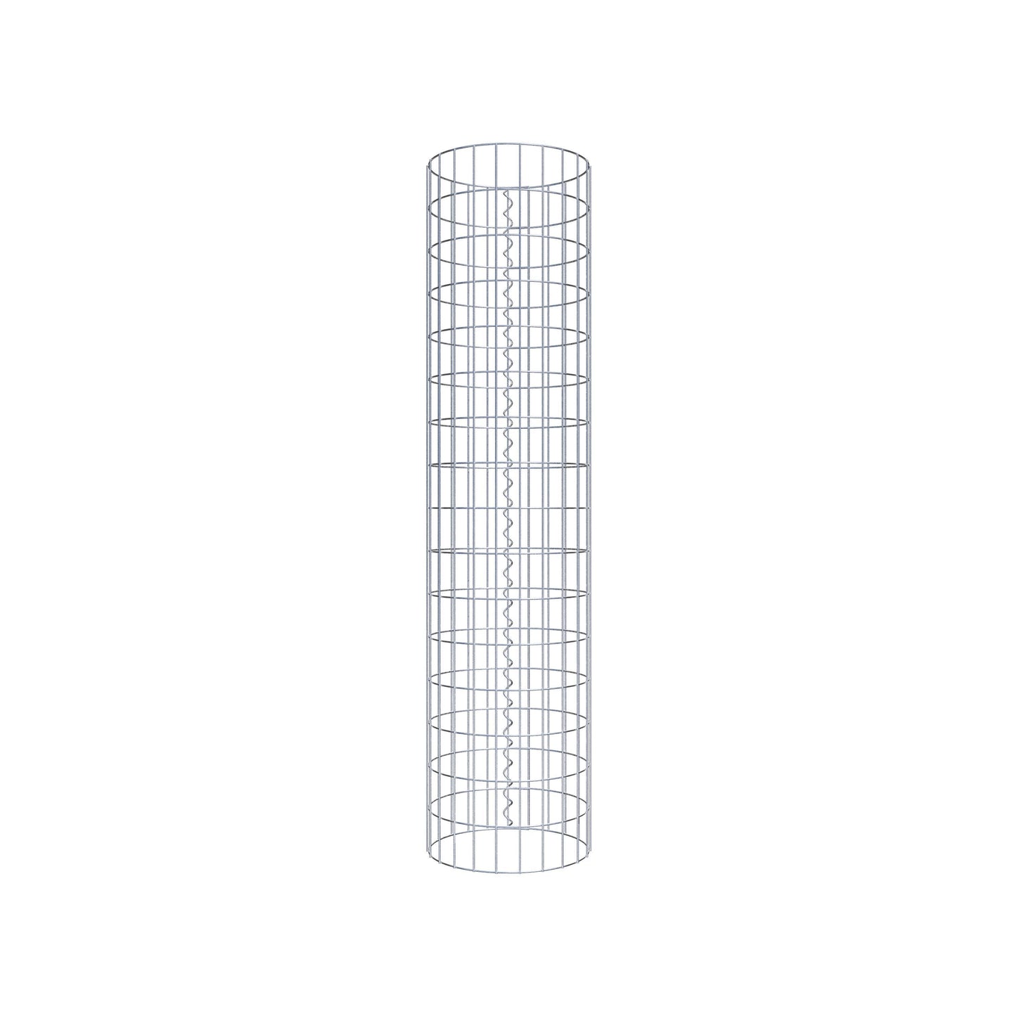 Gabionpelare rund 37 cm diameter, 160 cm höjd, maskstorlek 5 cm x 10 cm