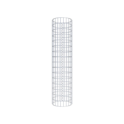 Gabionpelare rund 37 cm diameter, 160 cm höjd, maskstorlek 5 cm x 10 cm