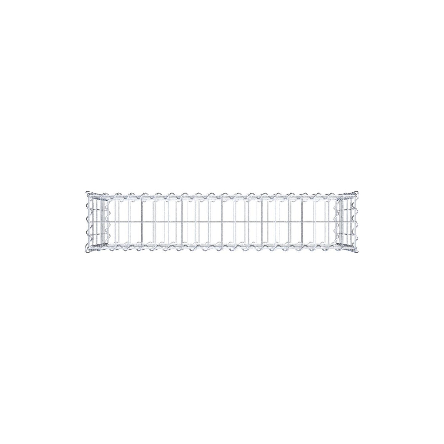 2er Set Gabionen 100 cm x 50 cm x 20 cm (L x H x T), Maschenweite 5 x 10 cm, Spirale