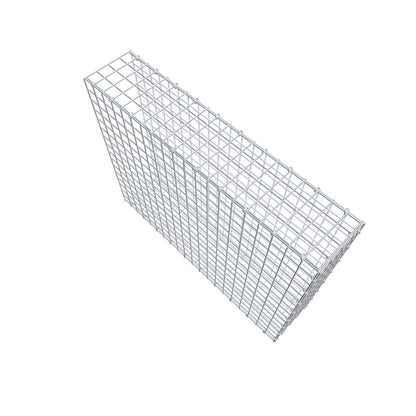 Gavión complementario de tipo 2 100 cm x 80 cm x 20 cm (largo x alto x fondo), malla 5 cm x 5 cm, anillo en C