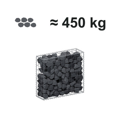 Gabion 100 cm x 90 cm x 30 cm (L x H x D), maskstorlek 10 cm x 10 cm, spiral