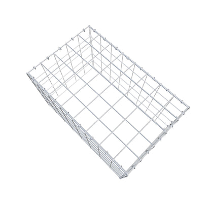 Monteret gabion type 3 80 cm x 50 cm x 50 cm (L x H x D), maskestørrelse 10 cm x 10 cm, C-ring
