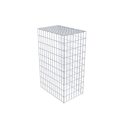Fourche rapportée type 4 100 cm x 60 cm x 40 cm (L x H x P), mailles 5 cm x 10 cm, anneau C