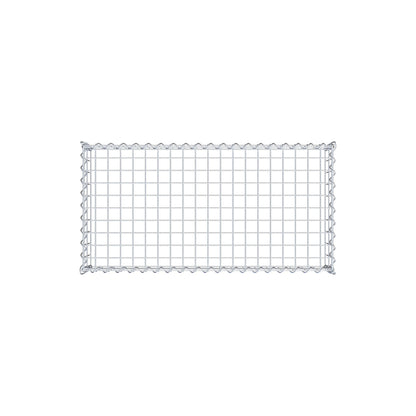 Anbaugabione Typ 3 100 cm x 20 cm x 50 cm (L x H x T), Maschenweite 5 cm x 10 cm, Spirale