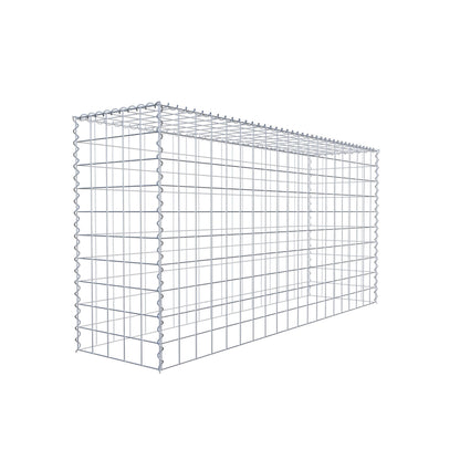 Anbaugabione Typ 3 200 cm x 100 cm x 50 cm (L x H x T), Maschenweite 10 cm x 10 cm, Spirale