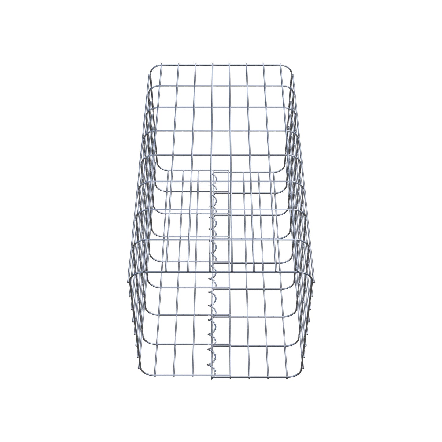 Gabionpelare, kantig 42 cm x 42 cm, 80 cm hög, MW 5 cm x 10 cm