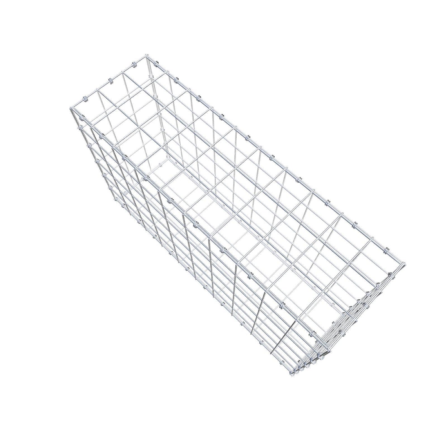Gabione 100 cm x 60 cm x 30 cm (L x H x T), Maschenweite 10 x 10 cm, Spiralring