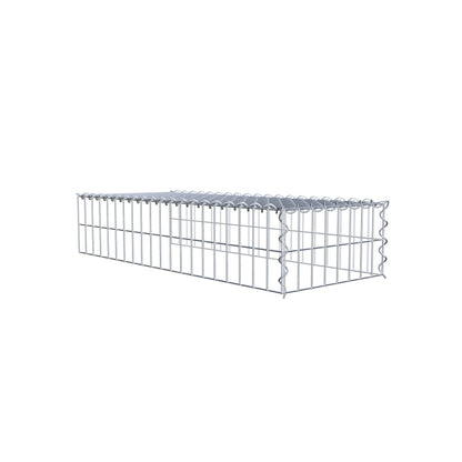 Extra gabion typ 4 100 cm x 20 cm x 40 cm (L x H x D), maskstorlek 5 cm x 10 cm, spiral