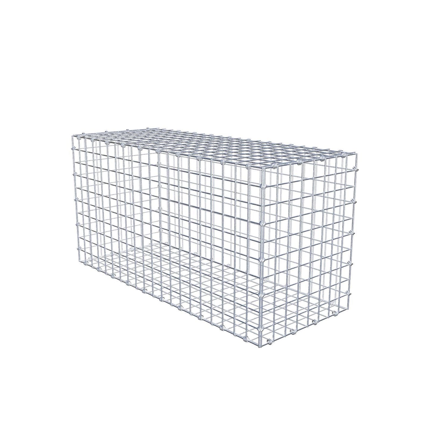 Gabião 100 cm x 50 cm x 40 cm (C x A x P), malhagem 5 x 5 cm, anel espiral