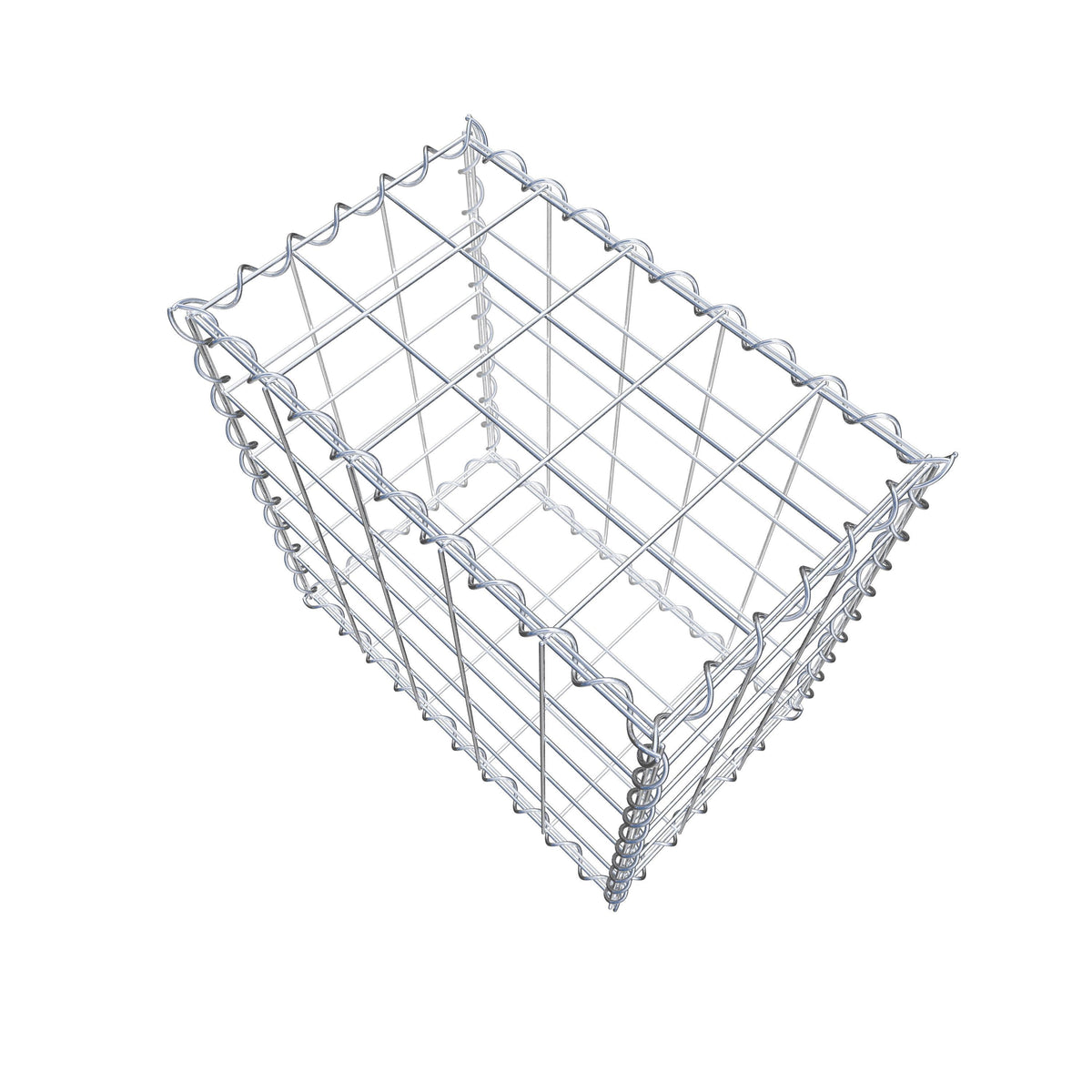 Gabion 50 cm x 50 cm x 30 cm (L x H x P), mailles 10 cm x 10 cm, spirale