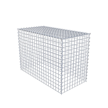 Opvokset gabion type 3 100 cm x 70 cm x 50 cm (L x H x D), maskestørrelse 5 cm x 5 cm, spiral