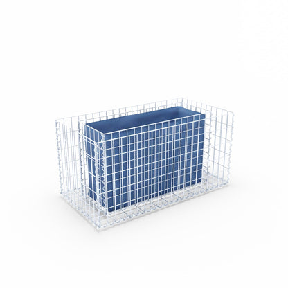 Højbed firkantet 100 cm x 50 cm x 50 cm (L x H x D), maskestørrelse 5 x 10 cm, vægtykkelse 10 cm