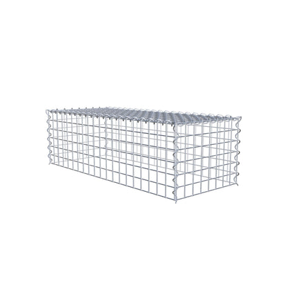 Anbaugabione Typ 3 100 cm x 30 cm x 40 cm (L x H x T), Maschenweite 5 cm x 5 cm, Spirale