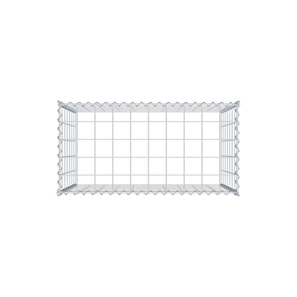 Opvokset gabion type 3 100 cm x 70 cm x 50 cm (L x H x D), maskestørrelse 10 cm x 10 cm, spiral