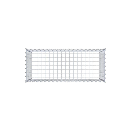 Anbaugabione Typ 3 100 cm x 50 cm x 40 cm (L x H x T), Maschenweite 5 cm x 5 cm, Spirale