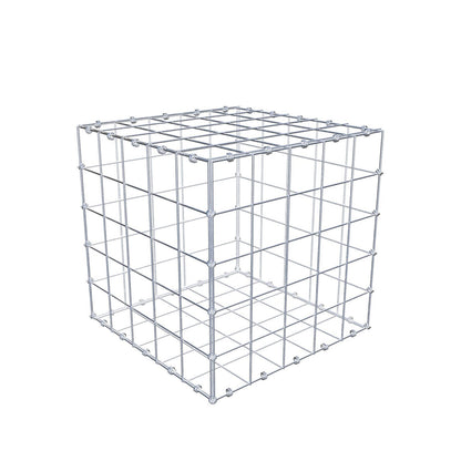 Gabione 50 cm x 50 cm x 50 cm (L x H x T), Maschenweite 10 x 10 cm, Spiralring