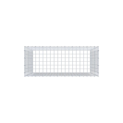 Gabbione aggiuntivo di tipo 3 100 cm x 90 cm x 40 cm (L x H x P), maglia 5 cm x 5 cm, anello a C