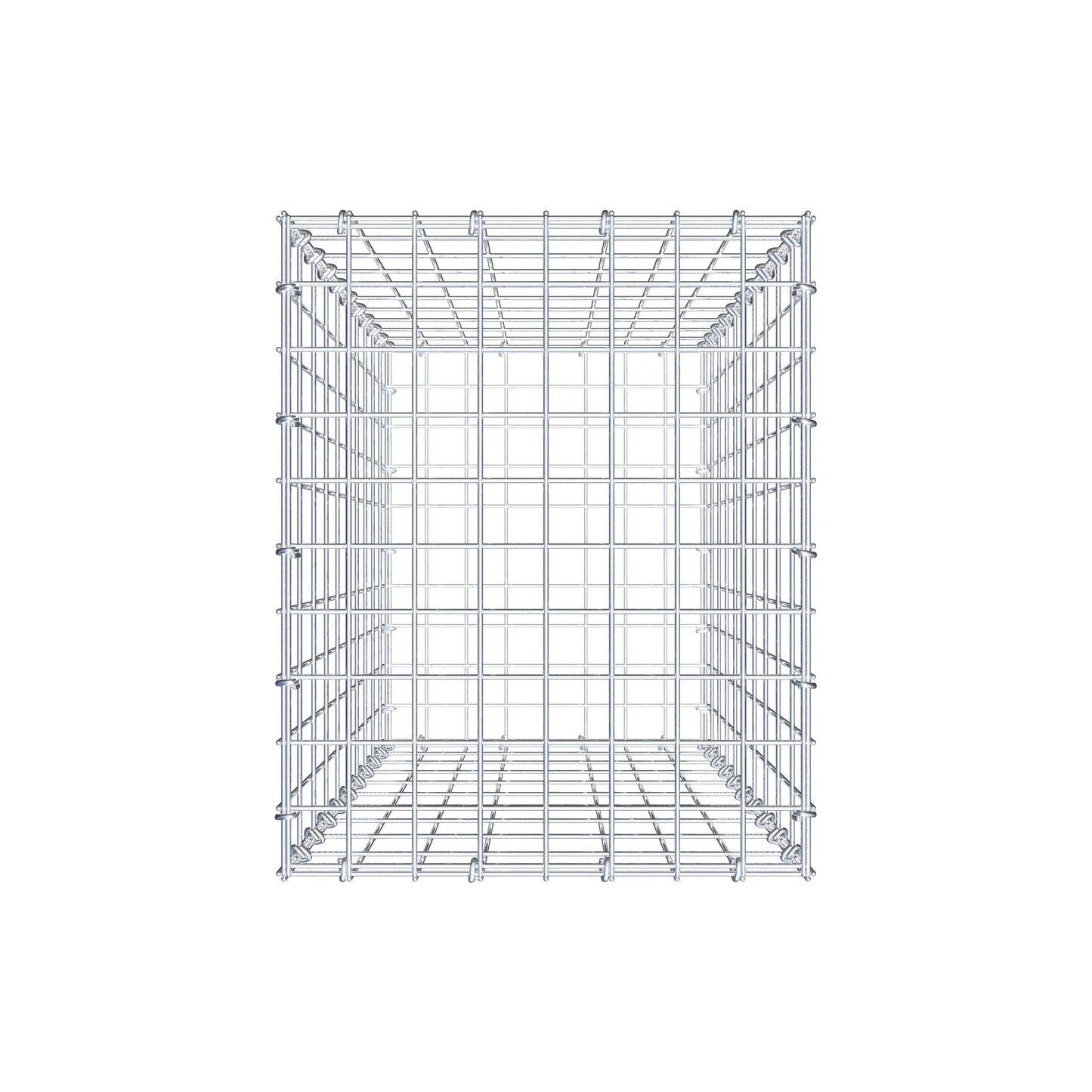 Gabion 100 cm x 40 cm x 50 cm (L x H x D), maskestørrelse 5 cm x 10 cm, C-ring