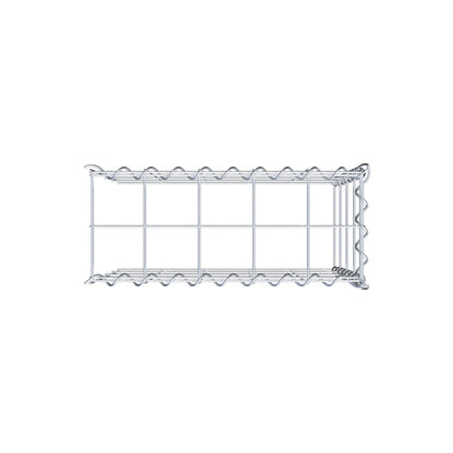 Gabion rapporté type 4 50 cm x 40 cm x 20 cm (L x H x P), mailles 10 cm x 10 cm, spirale