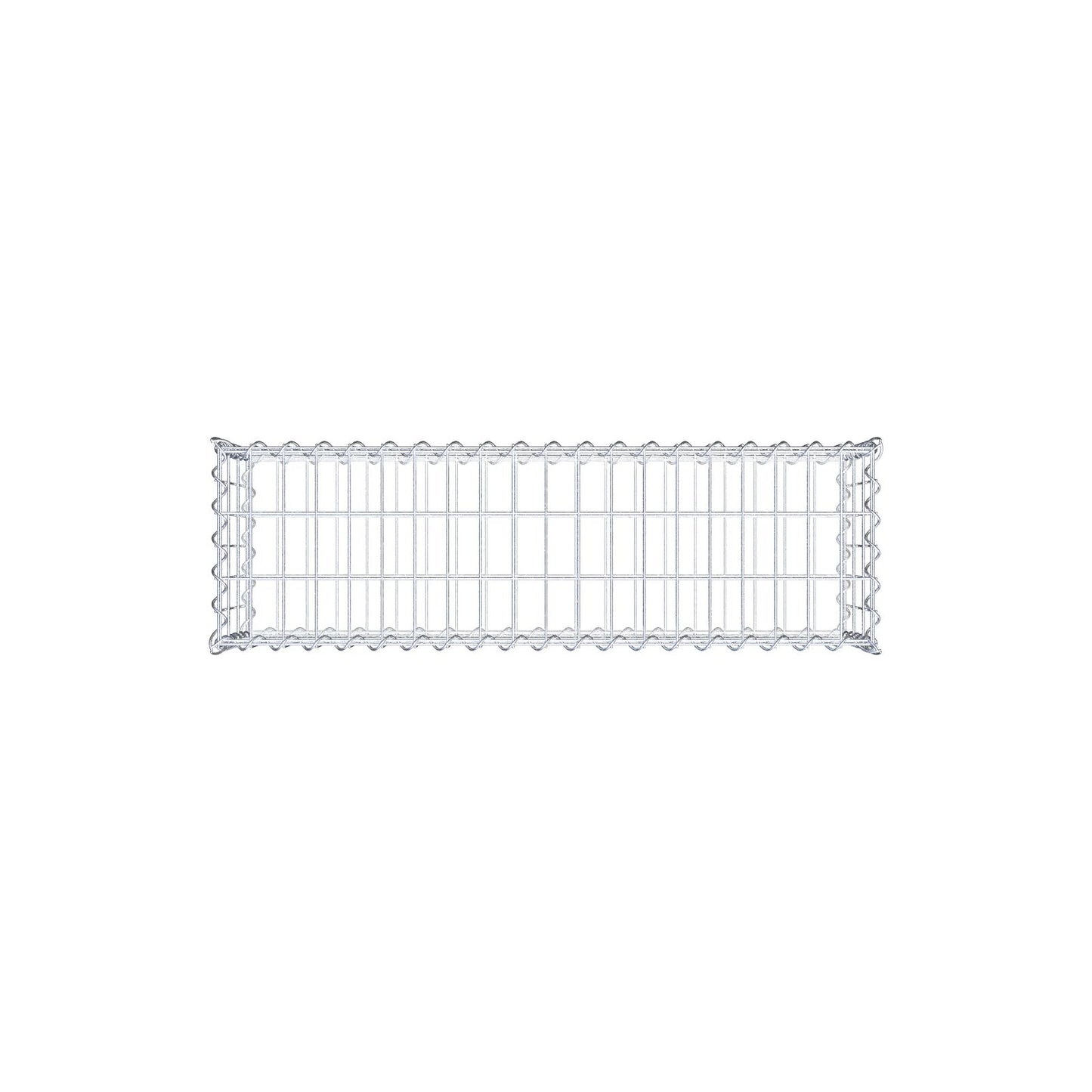 Gabion 100 cm x 30 cm x 30 cm (L x H x D), maskestørrelse 5 cm x 10 cm, spiral