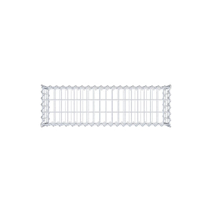 Gabion 100 cm x 30 cm x 30 cm (L x H x D), maskestørrelse 5 cm x 10 cm, spiral