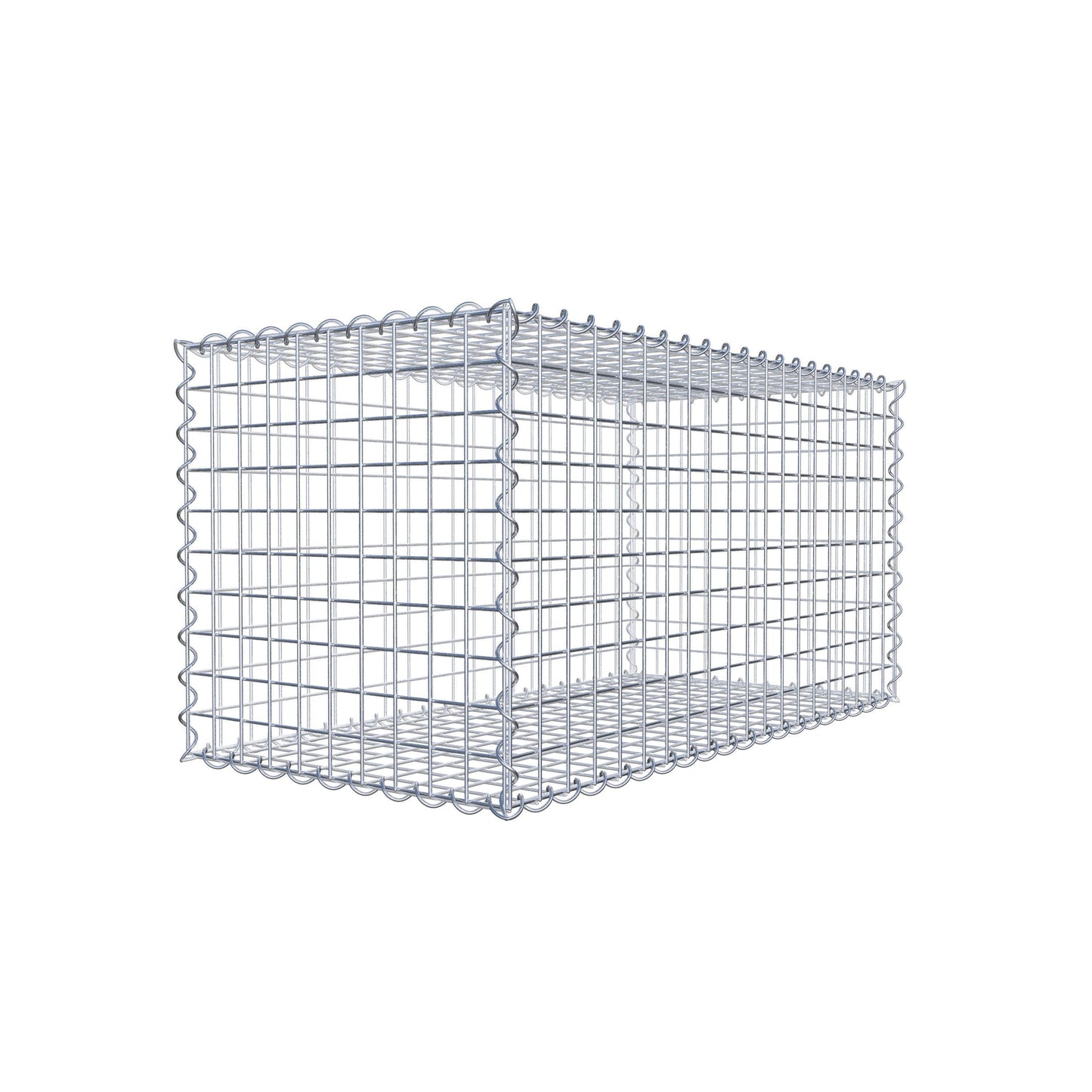 2er Set Gabionen 100 cm x 50 cm x 50 cm (L x H x T), Maschenweite 5 x 5 cm, Spirale