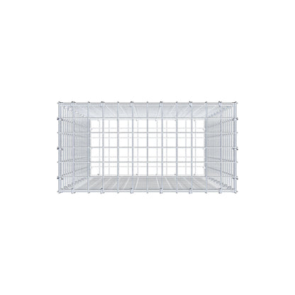 Gabion 100 cm x 60 cm x 30 cm (L x H x D), mesh size 5 cm x 5 cm, C-ring
