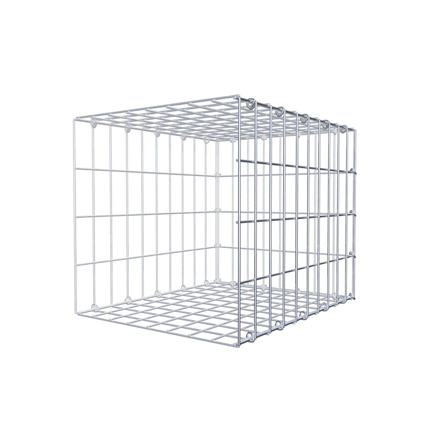 Gabião tipo 2 50 cm x 40 cm x 40 cm, malhagem 5 cm x 10 cm, anel C