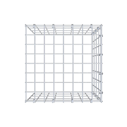 Monteret gabion type 4 40 cm x 40 cm x 40 cm (L x H x D), maskestørrelse 5 cm x 10 cm, C-ring