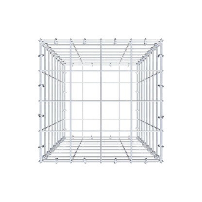 Gabione 80 cm x 40 cm x 40 cm (L x H x T), Maschenweite 10 cm x 10 cm, C-Ring