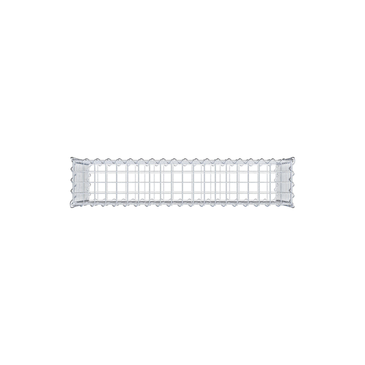 Gabion 100 cm x 50 cm x 20 cm (L x H x D), maskestørrelse 5 cm x 5 cm, spiral