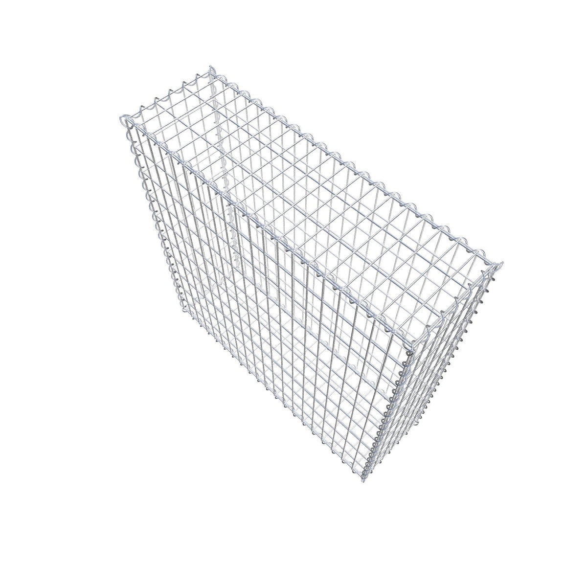 Gabione 100 cm x 100 cm x 30 cm (L x H x T), Maschenweite 5 cm x 10 cm, Spirale