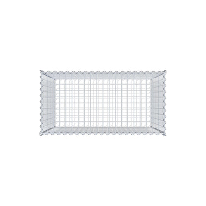 Gabion 100 cm x 90 cm x 50 cm (L x H x D), mesh size 5 cm x 5 cm, spiral