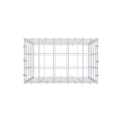 Gabião 50 cm x 50 cm x 30 cm (C x A x P), malhagem 10 cm x 10 cm, anel C
