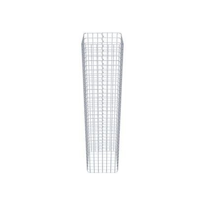Columna de gaviones angular 37 cm x 37 cm, 160 cm de altura, MW 5 cm x 5 cm